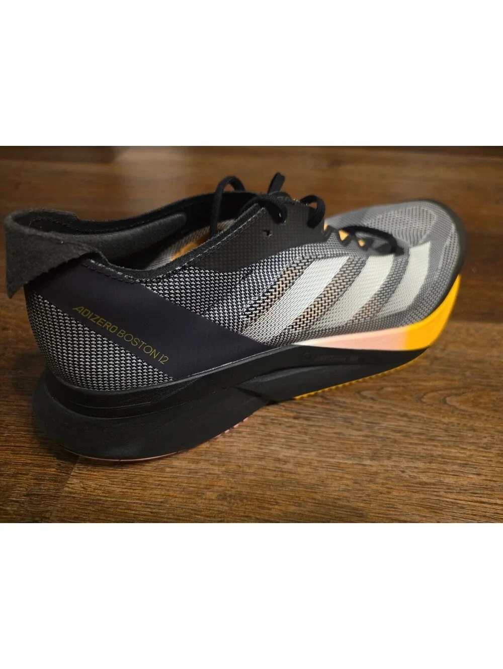 Size 9.5 Adidas Adizero Boston 12 2024 Athlete Pack Core Black Spark Men IF9212